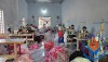 Cơ sở may gia công của gia đình chị Lê Thị Nhung, xã Mộ Đức