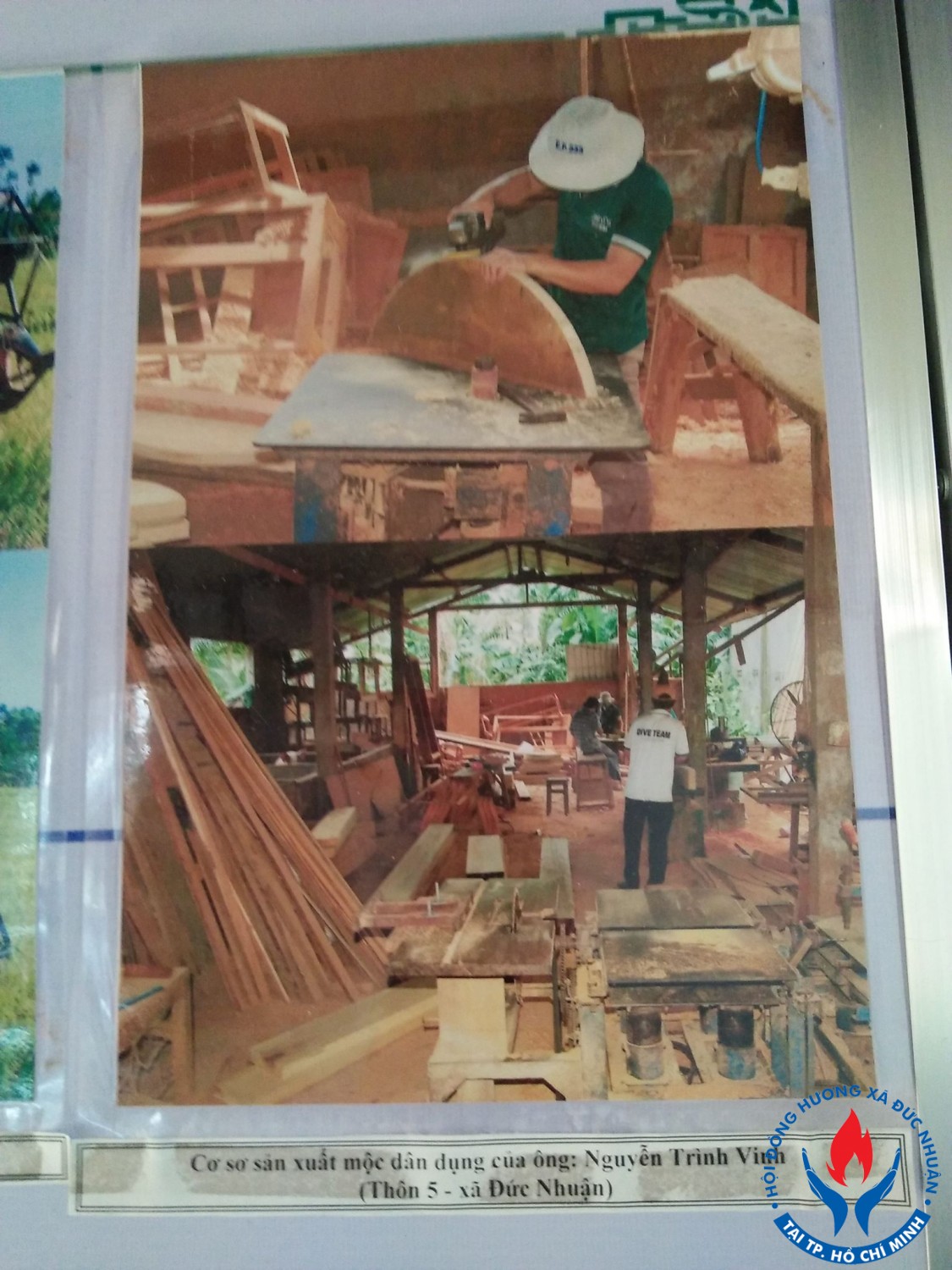 Xưởng mộc của ông Nguyễn Trình Vinh - Thôn 5 - Xã Đức Nhuận