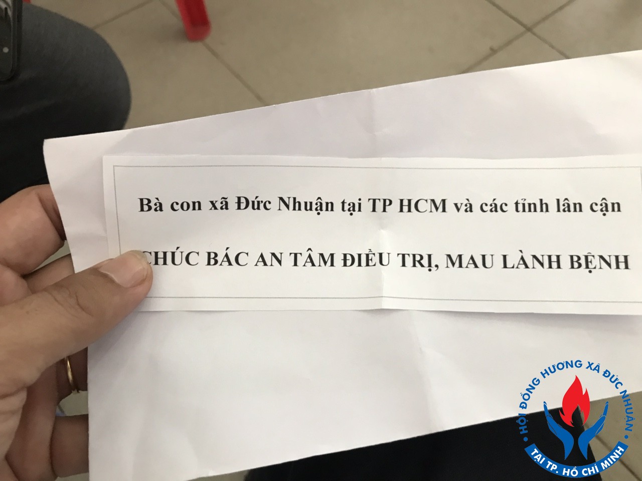 Ban Liên lạc HĐH thăm bệnh nhân đang điều trị tại BV Chợ Rẫy