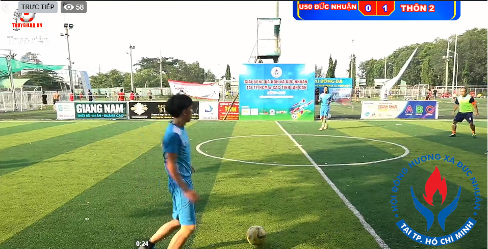 Trực tiếp trận chung kết giửa U50 Đức Nhuận - Thôn 2